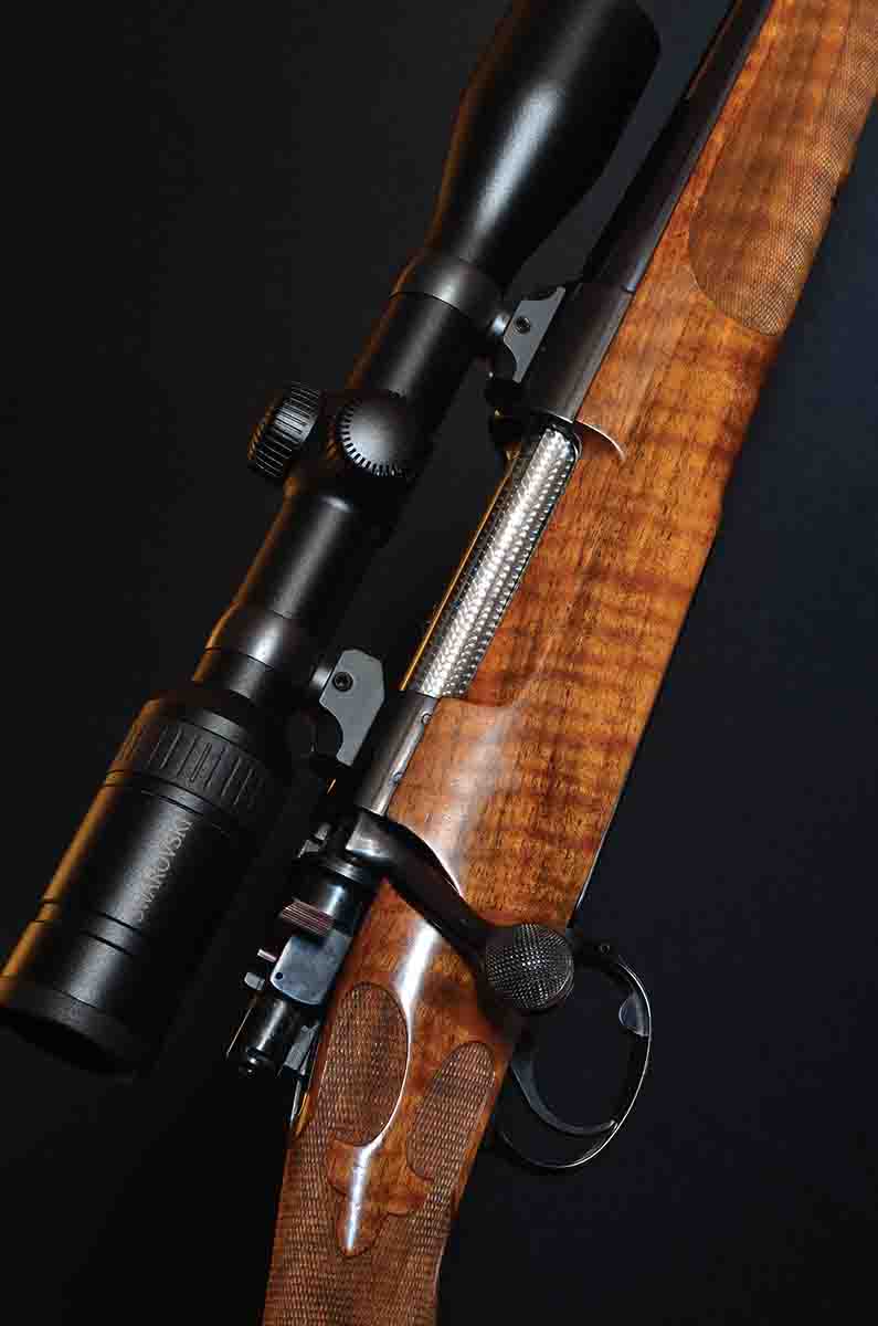 One of the test rifles was a .270 Winchester built by Al Biesen on an FN Deluxe Mauser action scoped with a Swarovski Z3 3-9x 36mm.